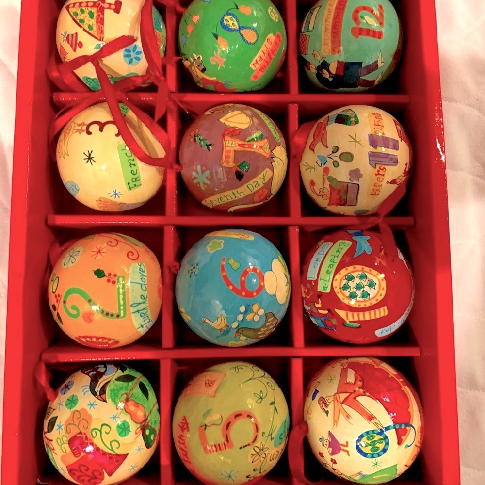 Crate & Barrel  ‘12 days of Christmas’ ornaments